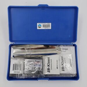 Safariland Lightning Powder Fingerprint Kit Postmortem Spoon Ink Cards Blue Case